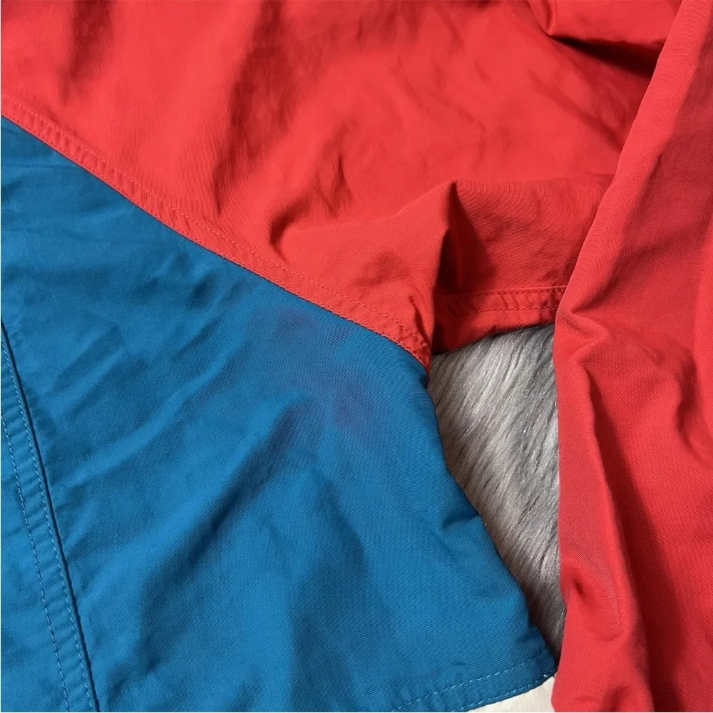 LL Bean Womens Mountain Classic Anorak Color Block Jacket Size Small